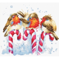 B1154 Рождественские птицы. Набор для вышивки крестом