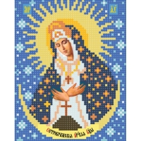 Т3 122 Остробрамская икона Божией Матери А-5, Схема для вышивки бисером