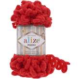 Alize Puffy (пуффи) цвет-56 красный