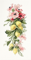 B210 Цветы и лимоны. Набор для вышивки крестом