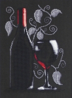 B2220 Бутылка с вином. Набор для вышивки крестом