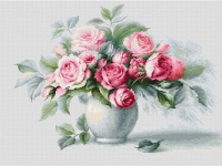 B2280 Этюд с чайными розами. Набор для вышивки крестом