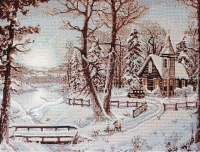 B321 Зимний пейзаж. Набор для вышивки крестом