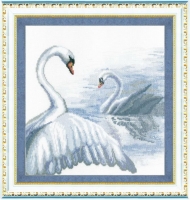 ЧМ 294 Лебеди. Набор для вышивки крестом